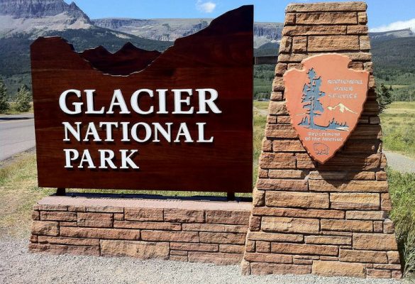 entrance to glacier national park