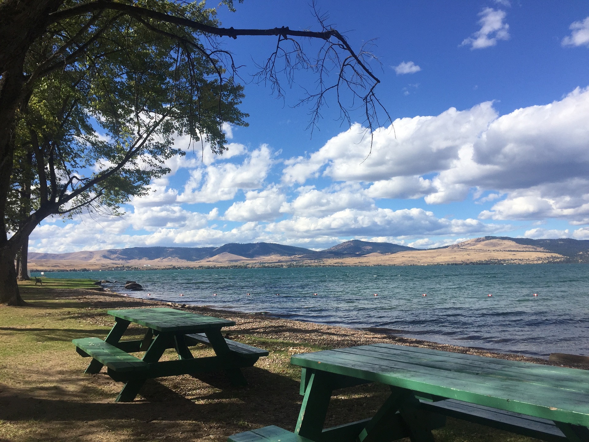 picnicking along flathead lake