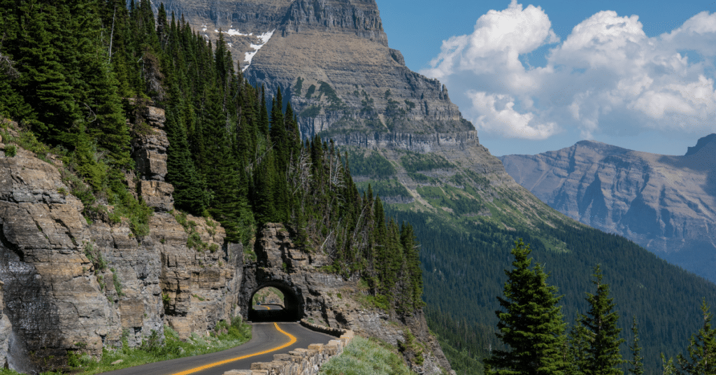 Bird Woman Falls on Going to the Sun Road