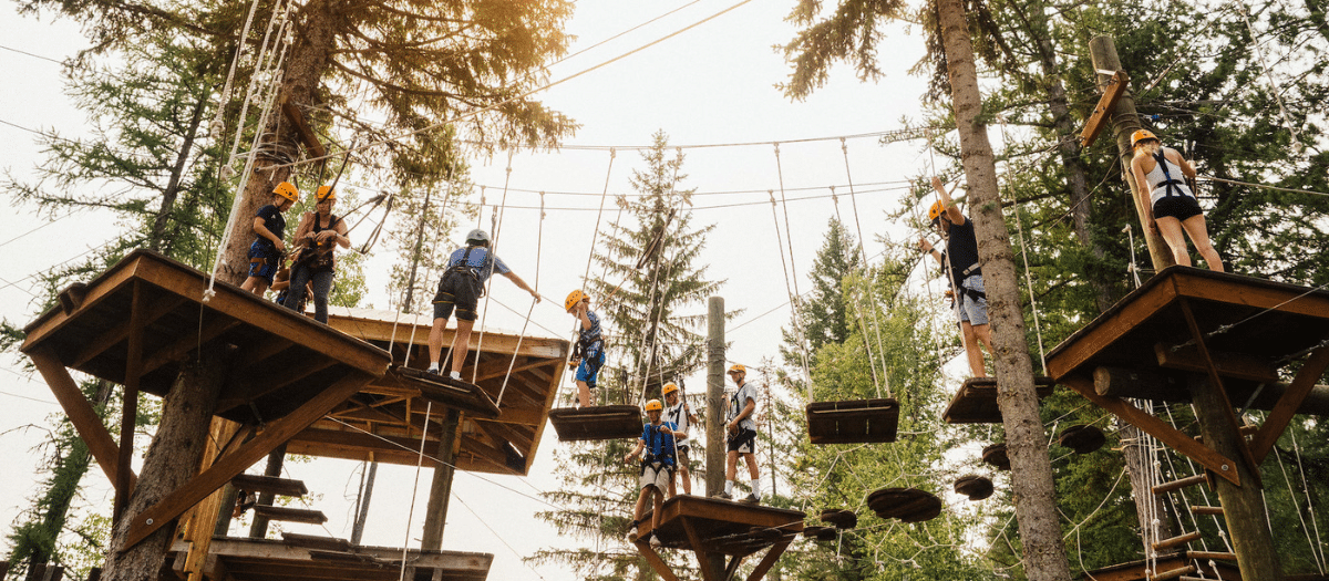 Ropes Obstacle Course - Montana Zipline - Glacier Highline