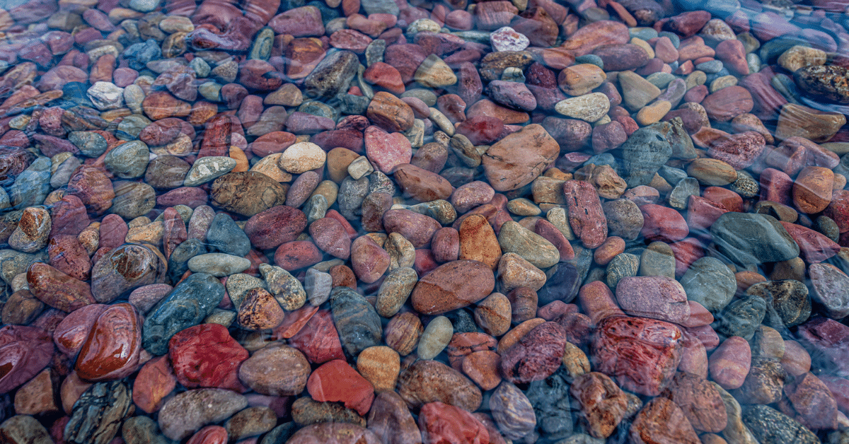 rainbow rocks - glacier national park