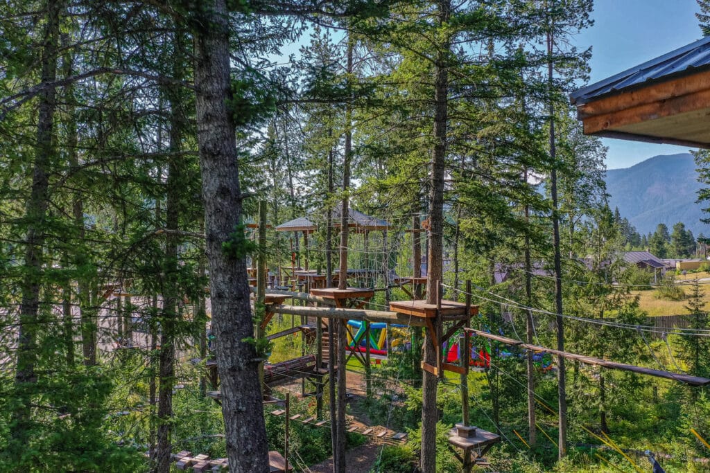 Glacier-zipline-aerial course-Glacier Highline Glacier Highline Aerial course near Glacier National Park