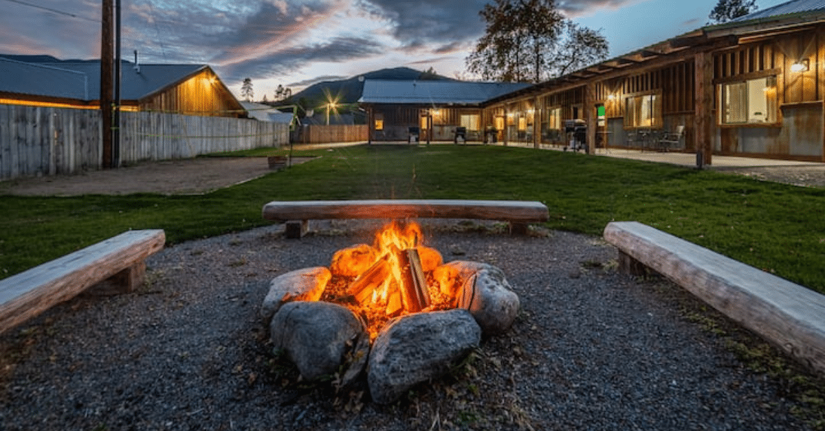 outdoor patio near glacier national park