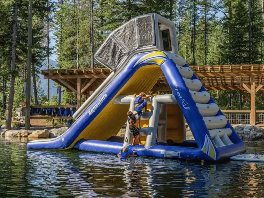 Inflatable Water Slide near Glacier National Park