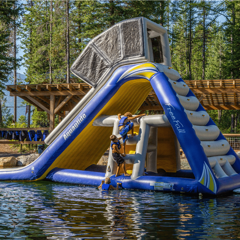 Giant Inflatable Water Slide Near Glacier - Glacier Highline