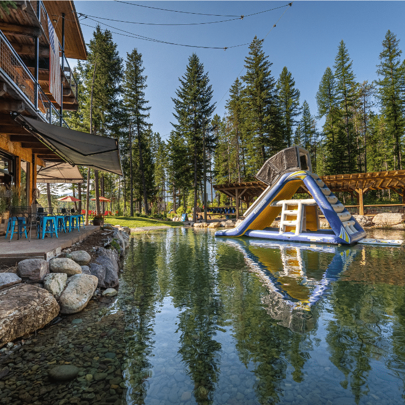 Giant Inflatable Water Slide Near Glacier - Glacier Highline