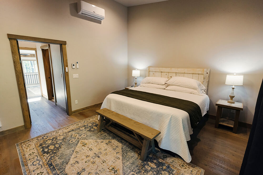 where to stay west glacier - fortress condos bedroom
