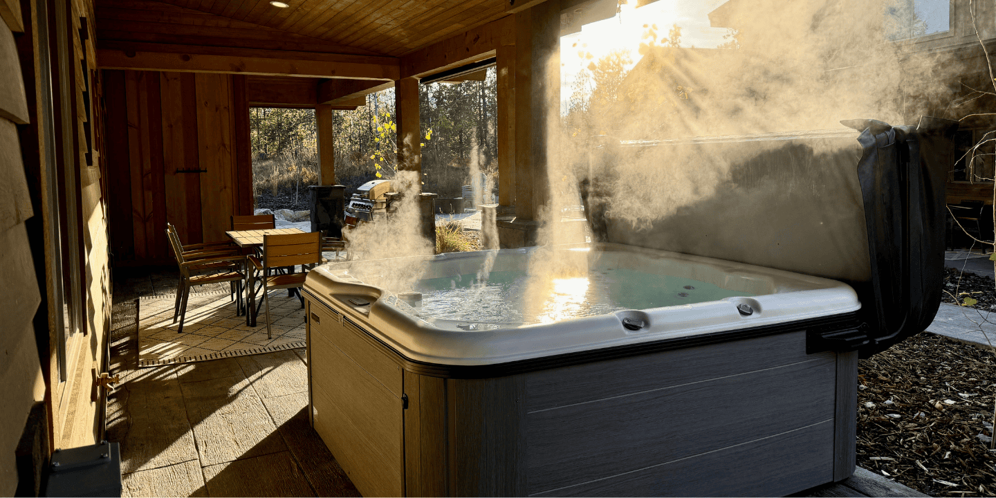 where to stay near glacier national park - fortress condos hot tub