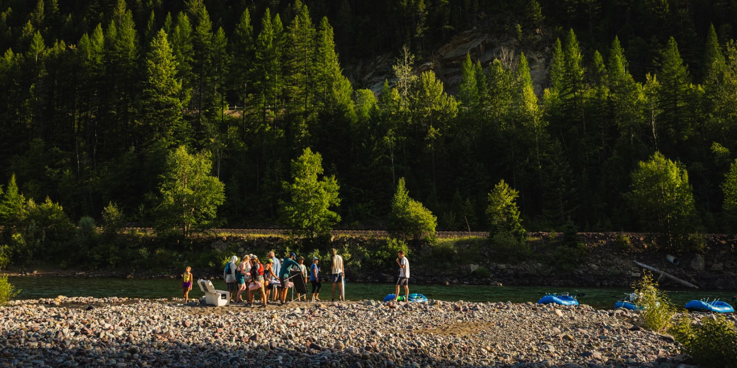 whitewater rafting with dinner on the flathead river - Park N Paddle adventure
