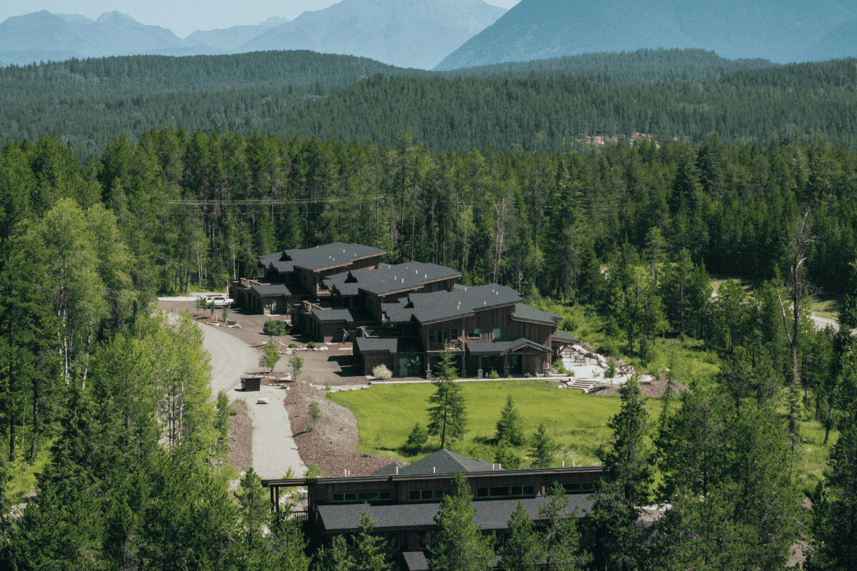 Where to stay near Glacier National Park - Fortress Condos aerial view
