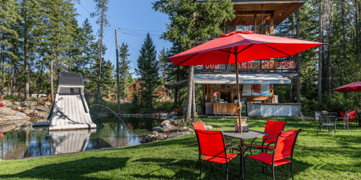 west glacier restaurant - Tower Grill - outside dining area