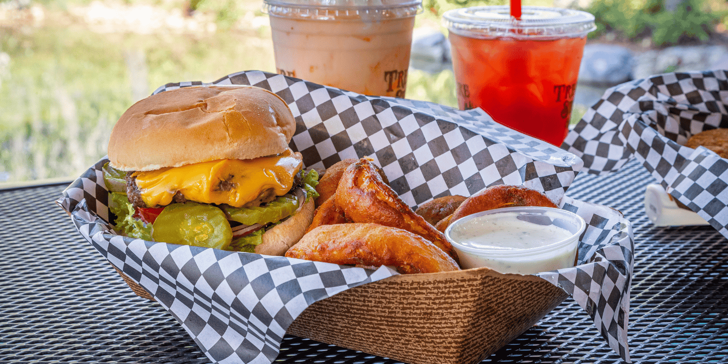 Tower Grill - burger basket - west glacier restaurant