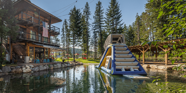 Tower Grill - outside dining area - west glacier restaurant